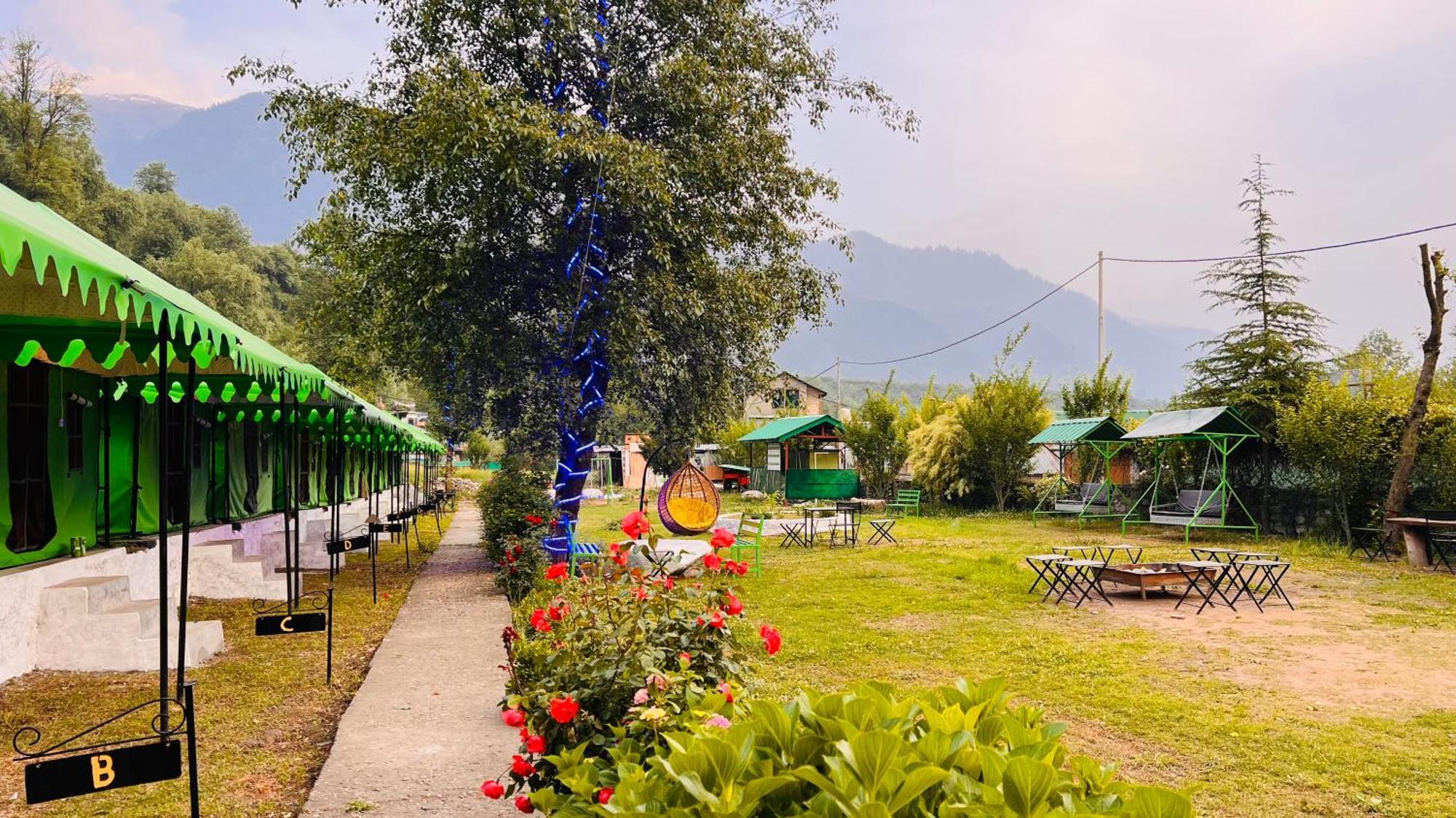 Himalayan Riverside Swiss Cottage Tents, Manali Extérieur photo